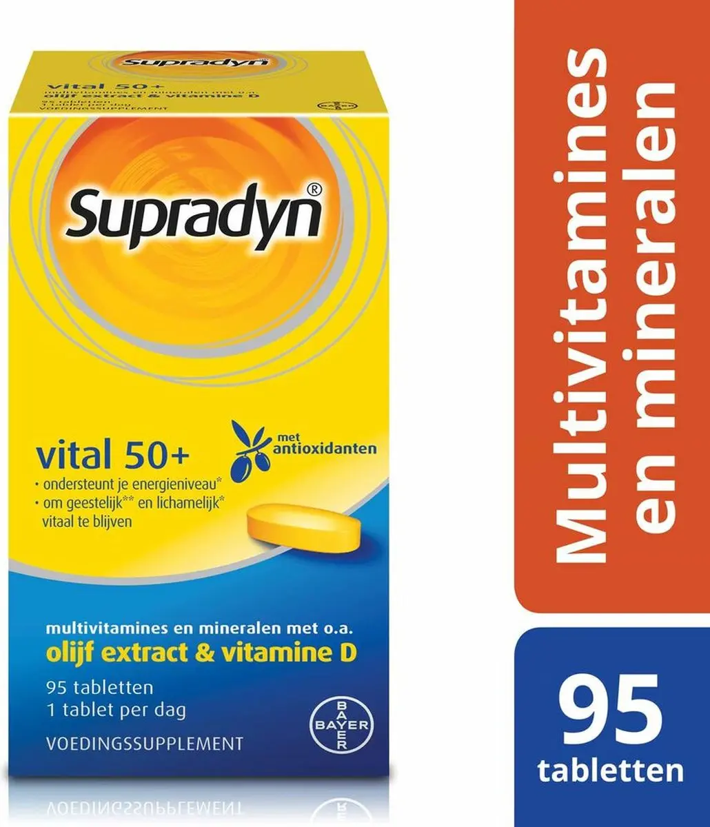 Supradyn Vital 50+ - 380g (4x95 tabletten)