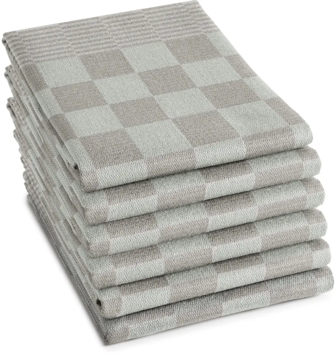 DDDDD Barbeque Theedoeken Set - 6 Stuks 65x65cm Taupe