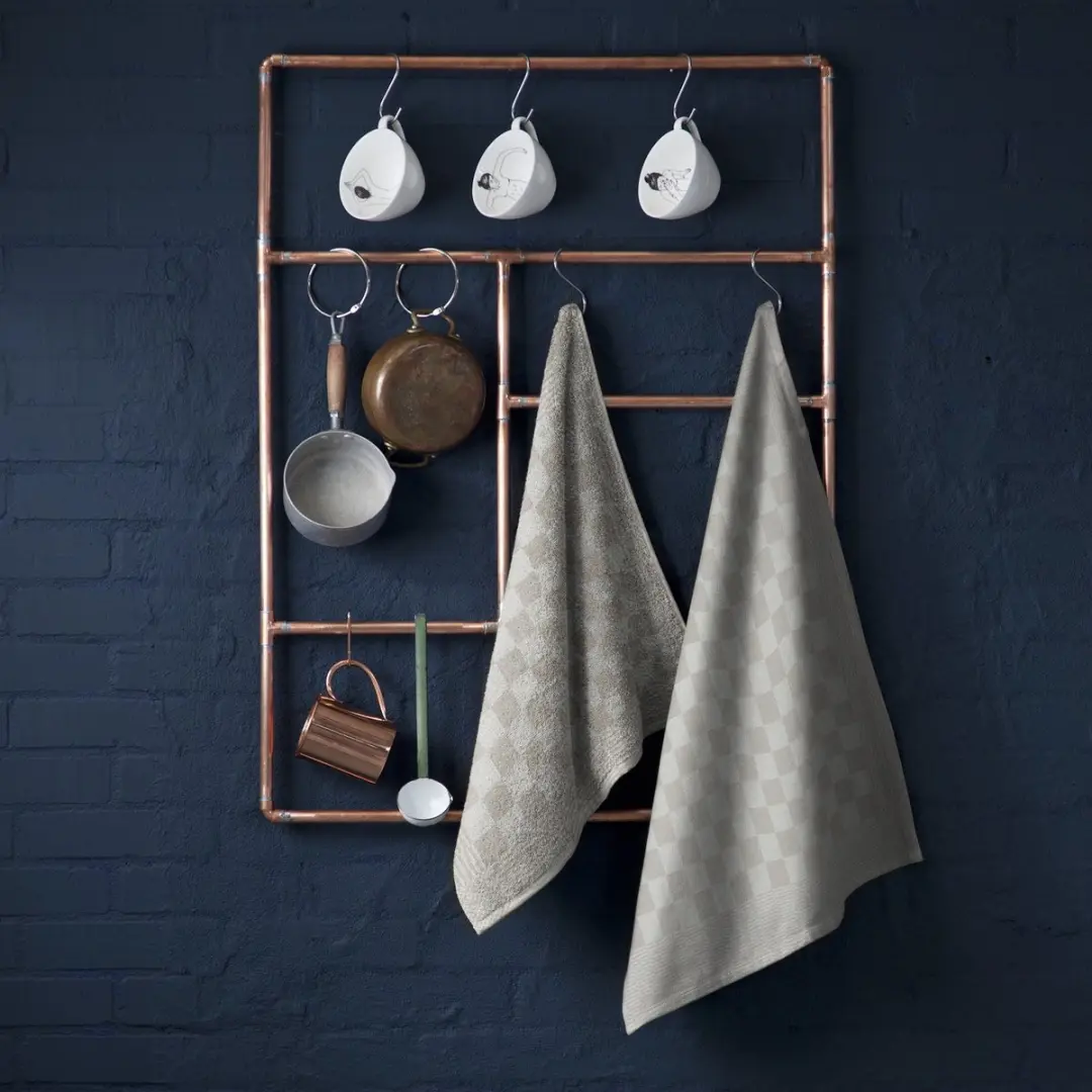 DDDDD Barbeque Theedoeken Set - 6 Stuks 65x65cm Taupe - afbeelding 6 van 6