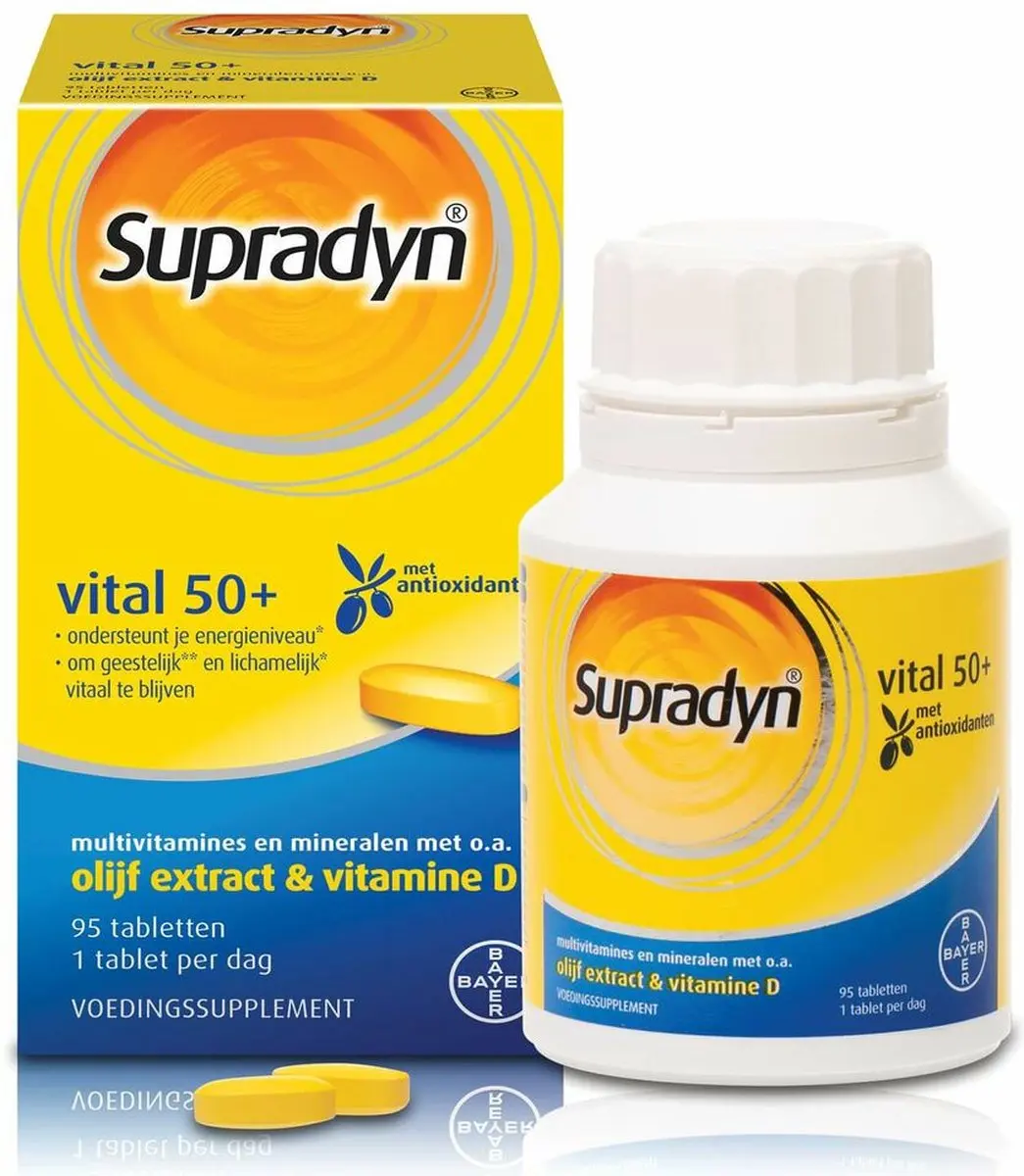 Supradyn Vital 50+ - 285g (3x95 tabletten)