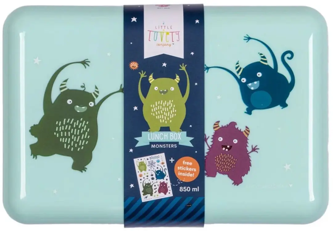 A Little Lovely Company Monsters Broodtrommel 0.85L - 3-delig