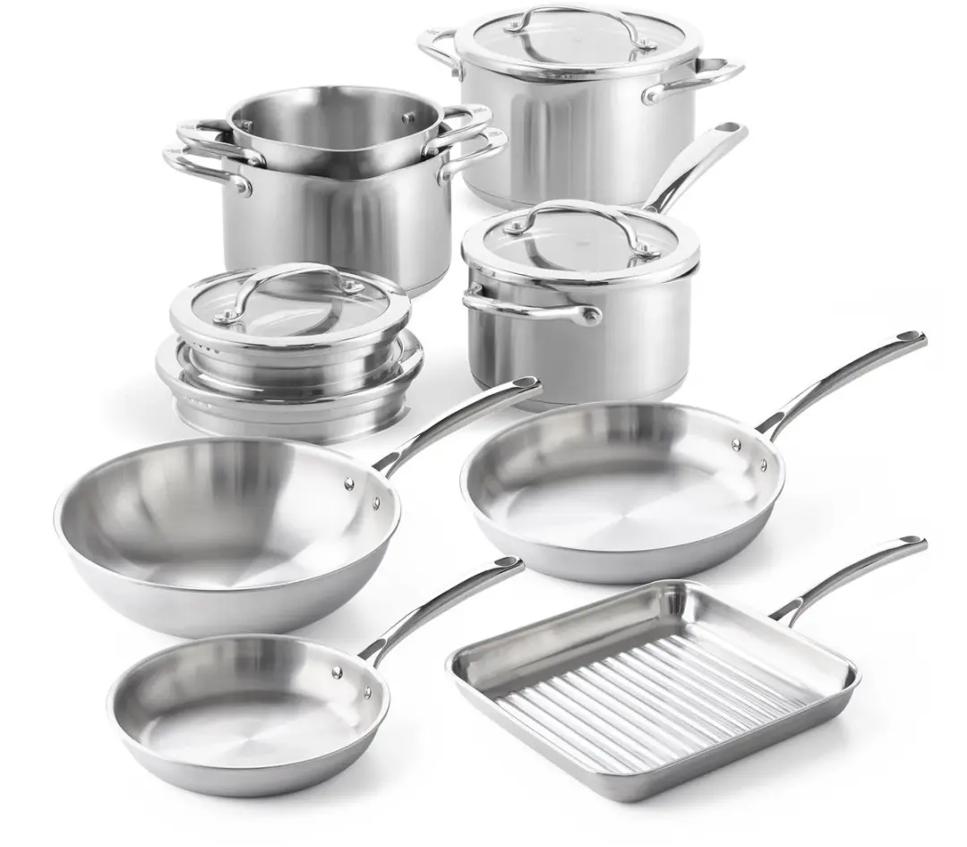 BK Twist Pannenset 8-delig RVS