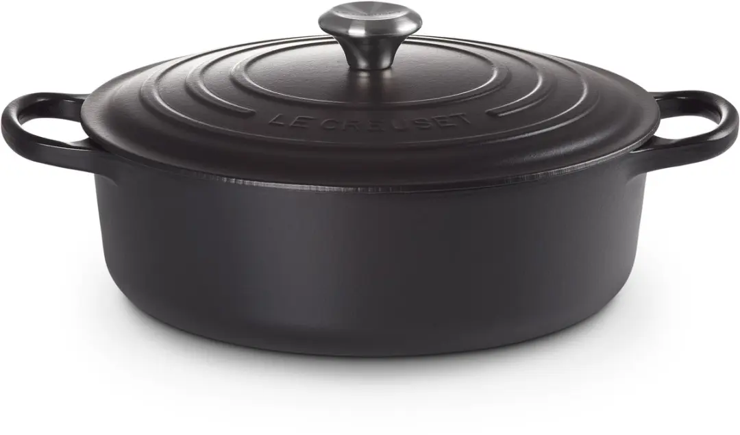 Le Creuset Signature Braadpan Mat Zwart Ø 30cm - 6,20L