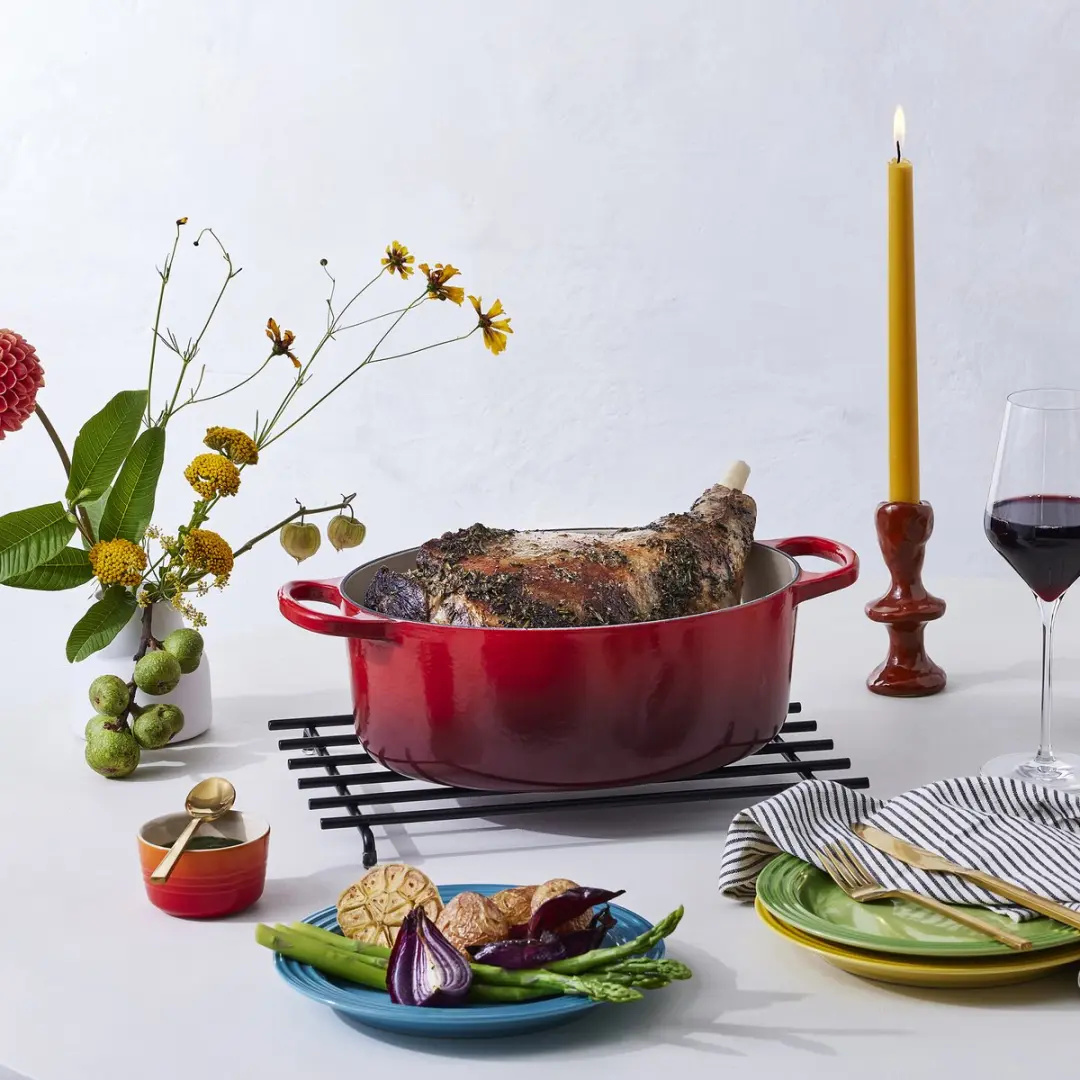 Le Creuset Signature Ovale Braadpan 40cm - 13,9L - Kersenrood