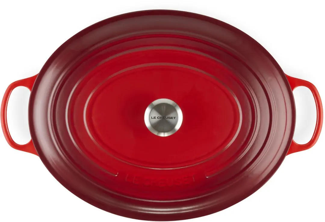 Le Creuset Signature Ovale Braadpan 40cm - 13,9L - Kersenrood
