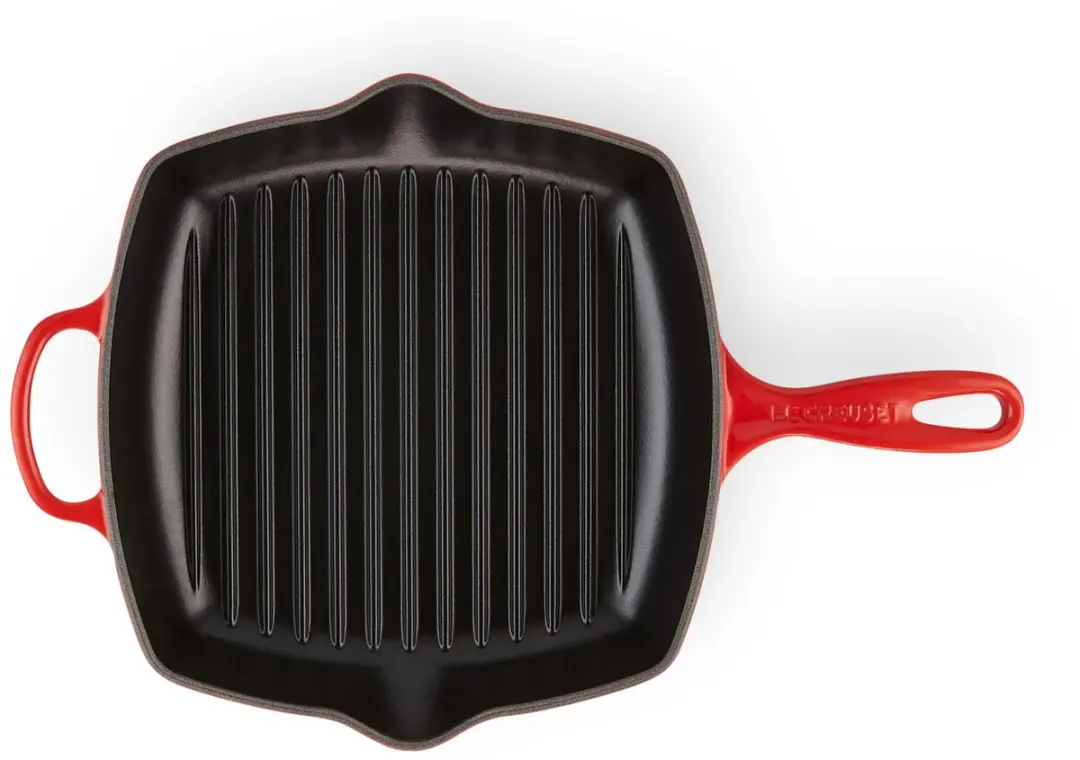 Le Creuset Signature Vierkante Grillpan 26cm - Kersenrood
