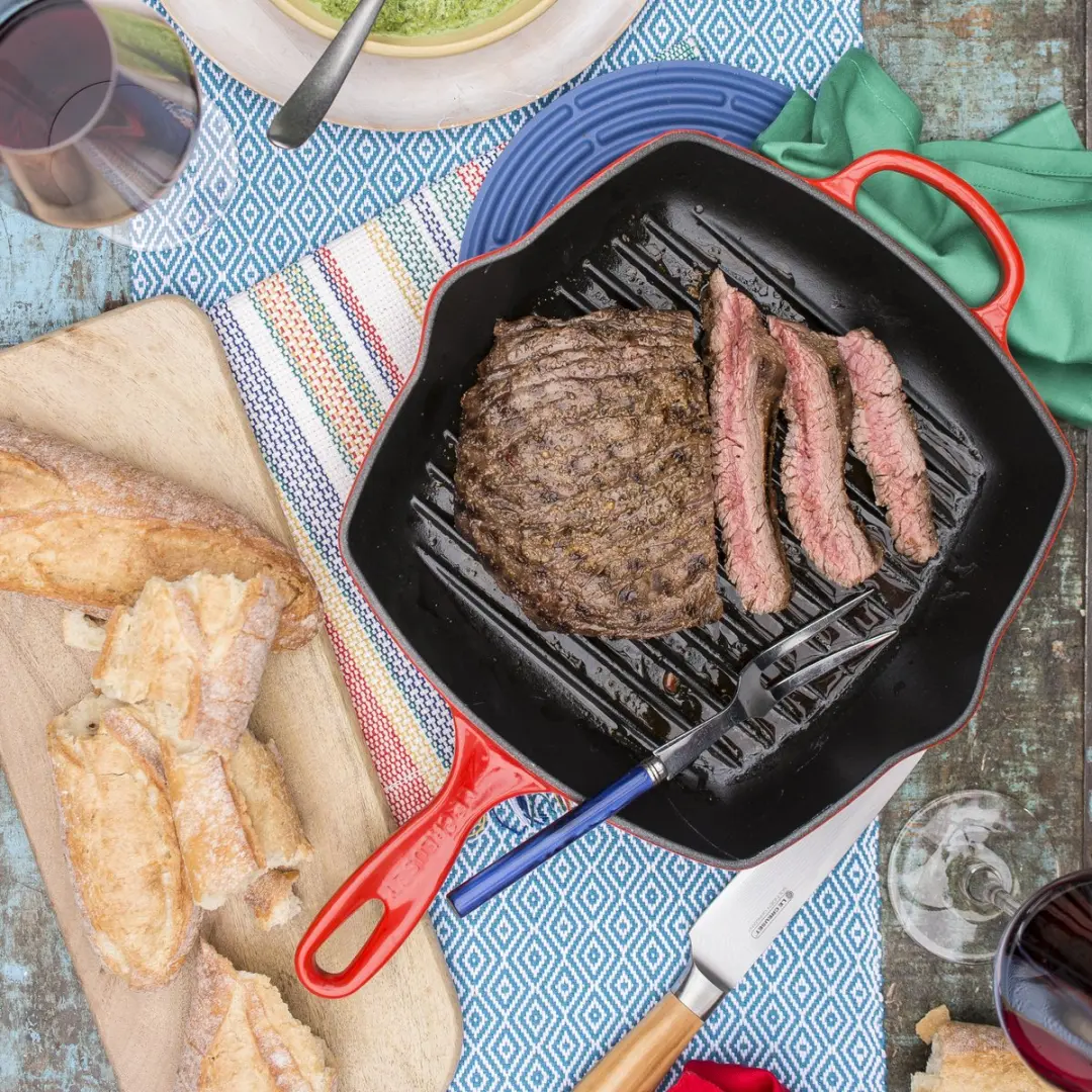 Le Creuset Signature Vierkante Grillpan 26cm - Kersenrood