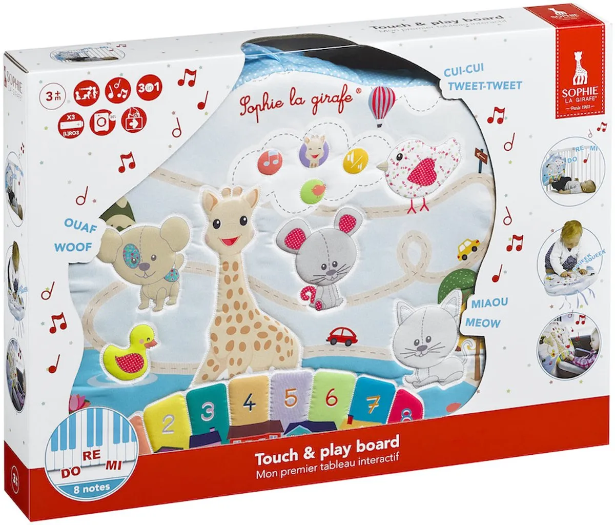 Sophie de Giraf Touch & Play Activiteitenbord - Meerkleurig