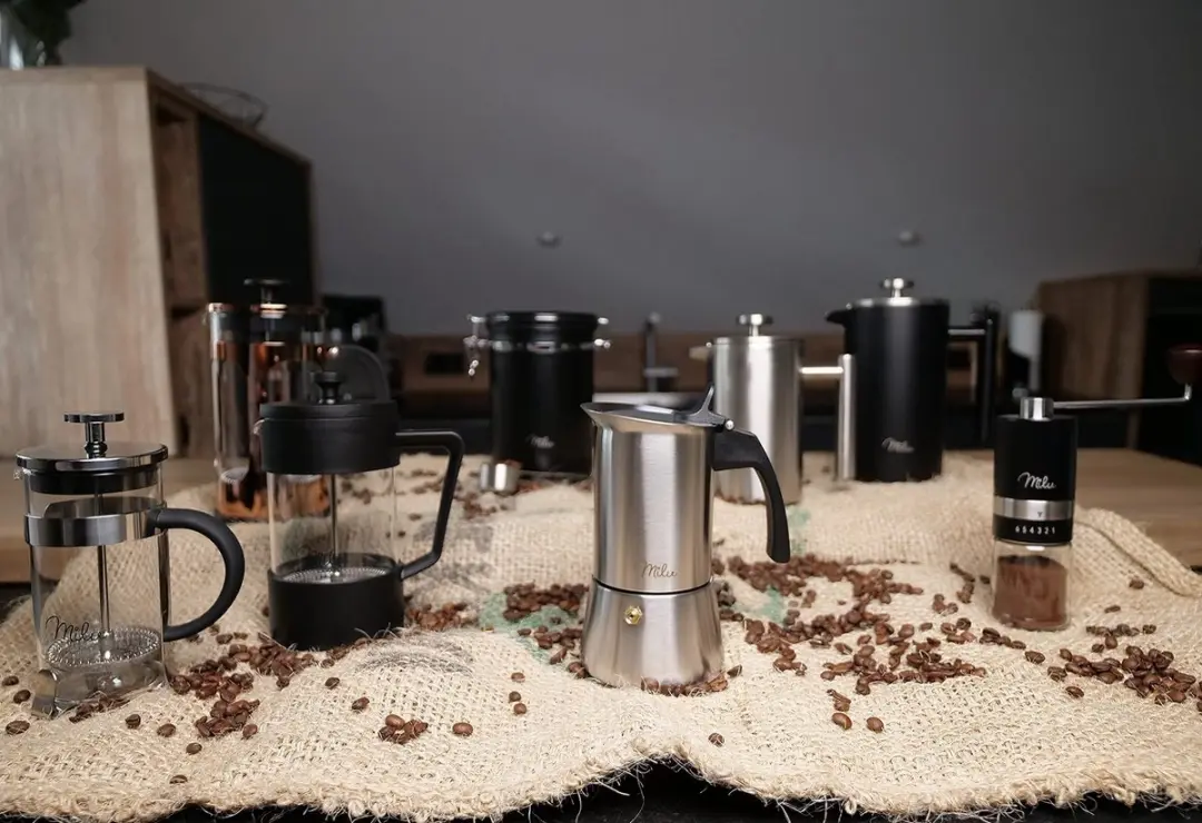 Milu Percolator 300ml - 4 Kopjes - RVS - Zilver