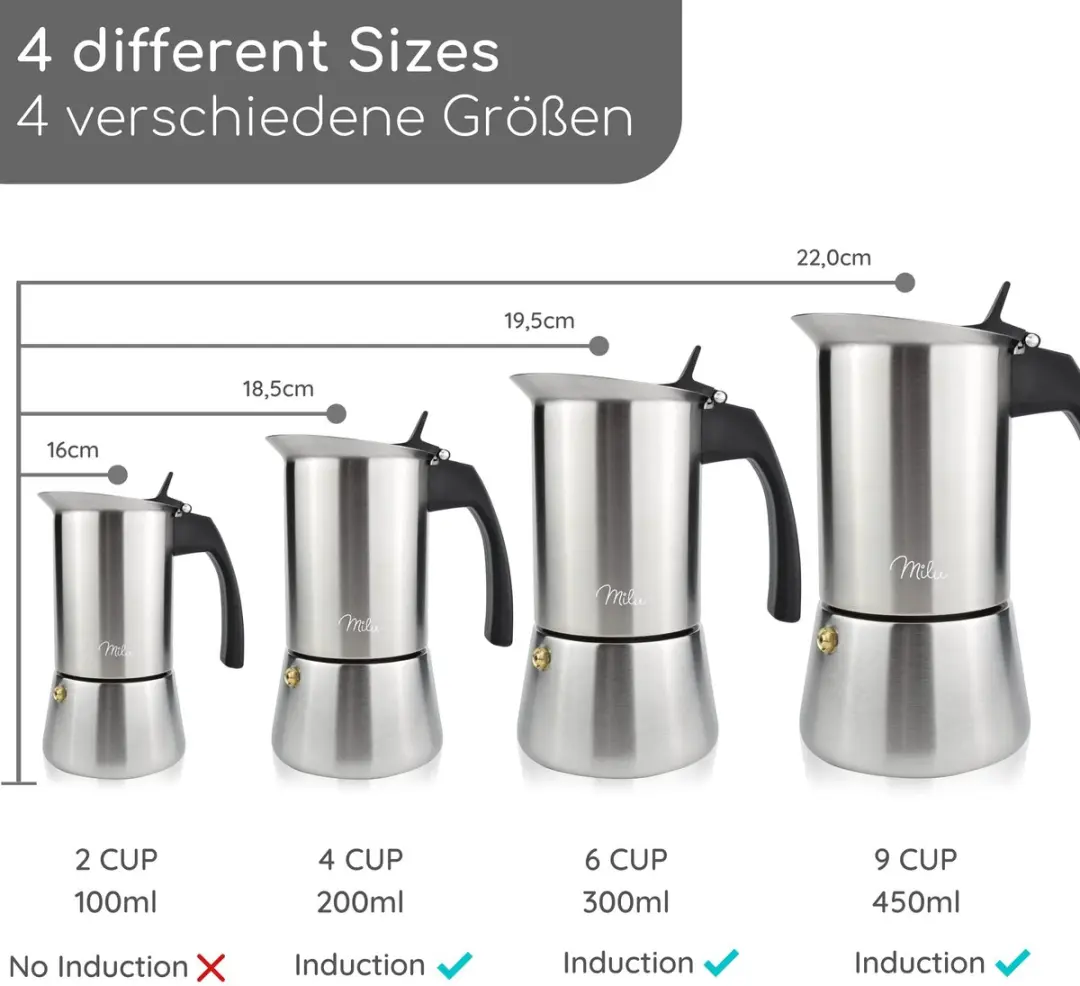 Milu Percolator 300ml - 4 Kopjes - RVS - Zilver - afbeelding 6 van 6