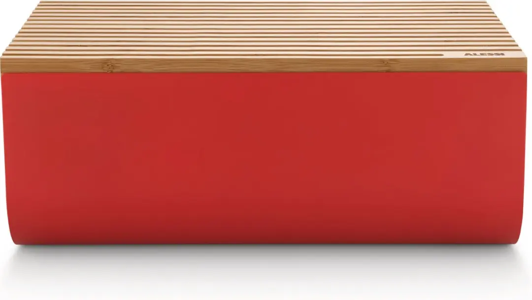 Alessi Mattina Broodtrommel met snijplank - Rood BG03 R - afbeelding 6 van 6