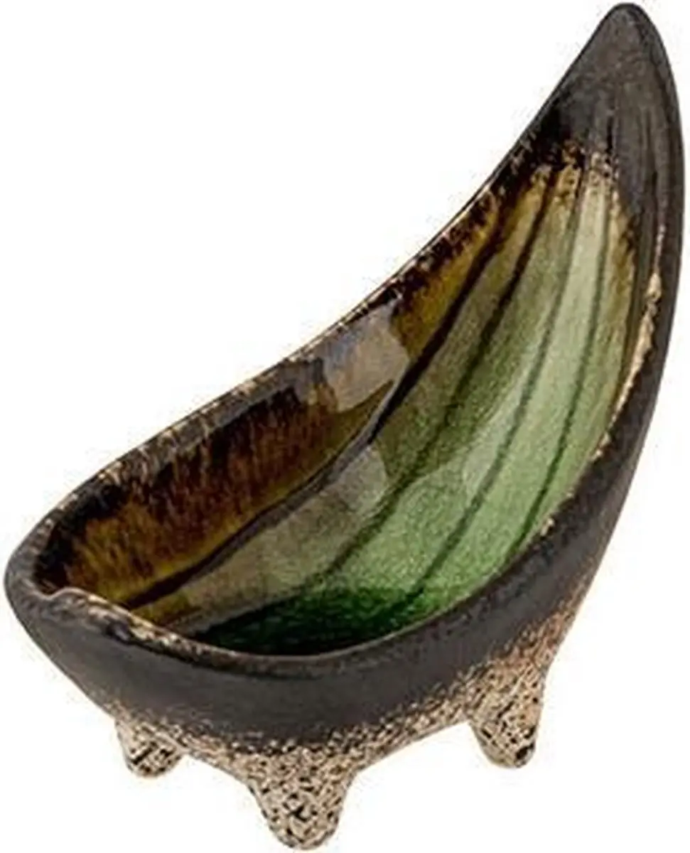 Cosy&Trendy Fervido Green Aperoschaaltje Gondel 12x6,5cm