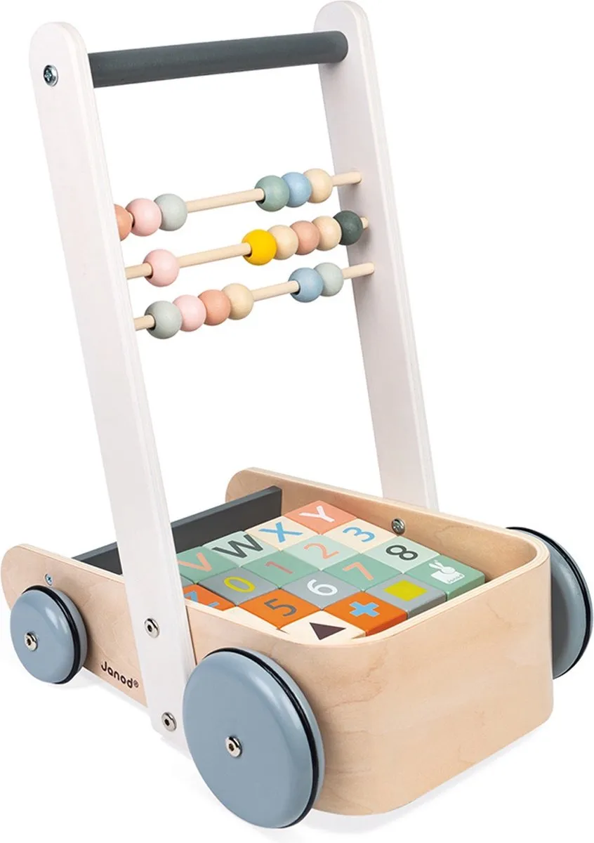 Janod Sweet Cocoon Duwkar Blokken ABC - 20 Stuks
