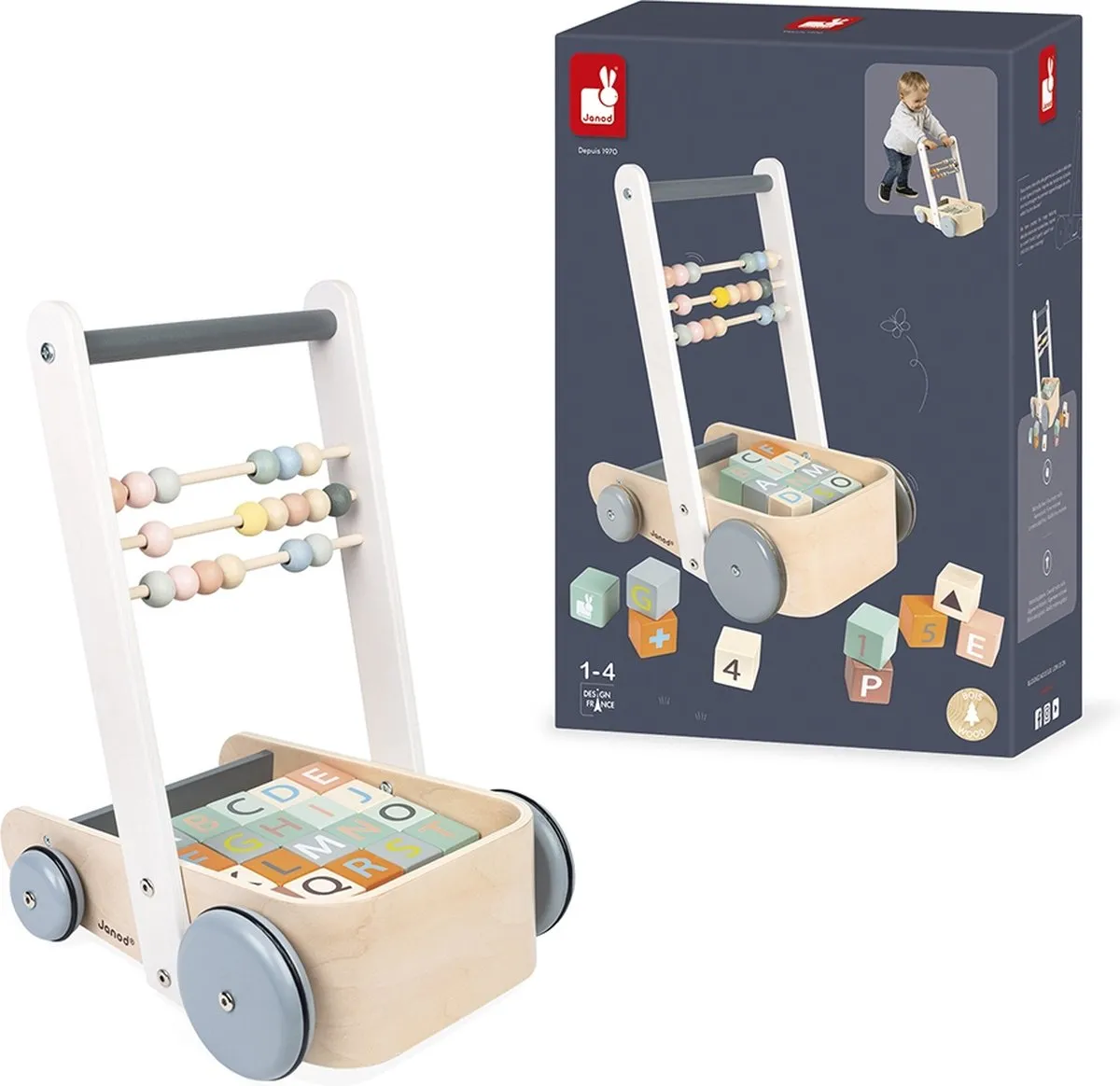Janod Sweet Cocoon Duwkar Blokken ABC
