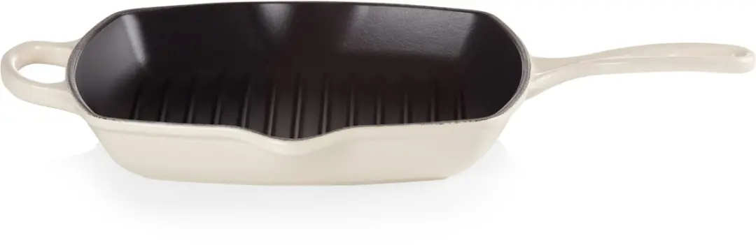 Le Creuset Signature Vierkante Grillpan 26cm - Meringue