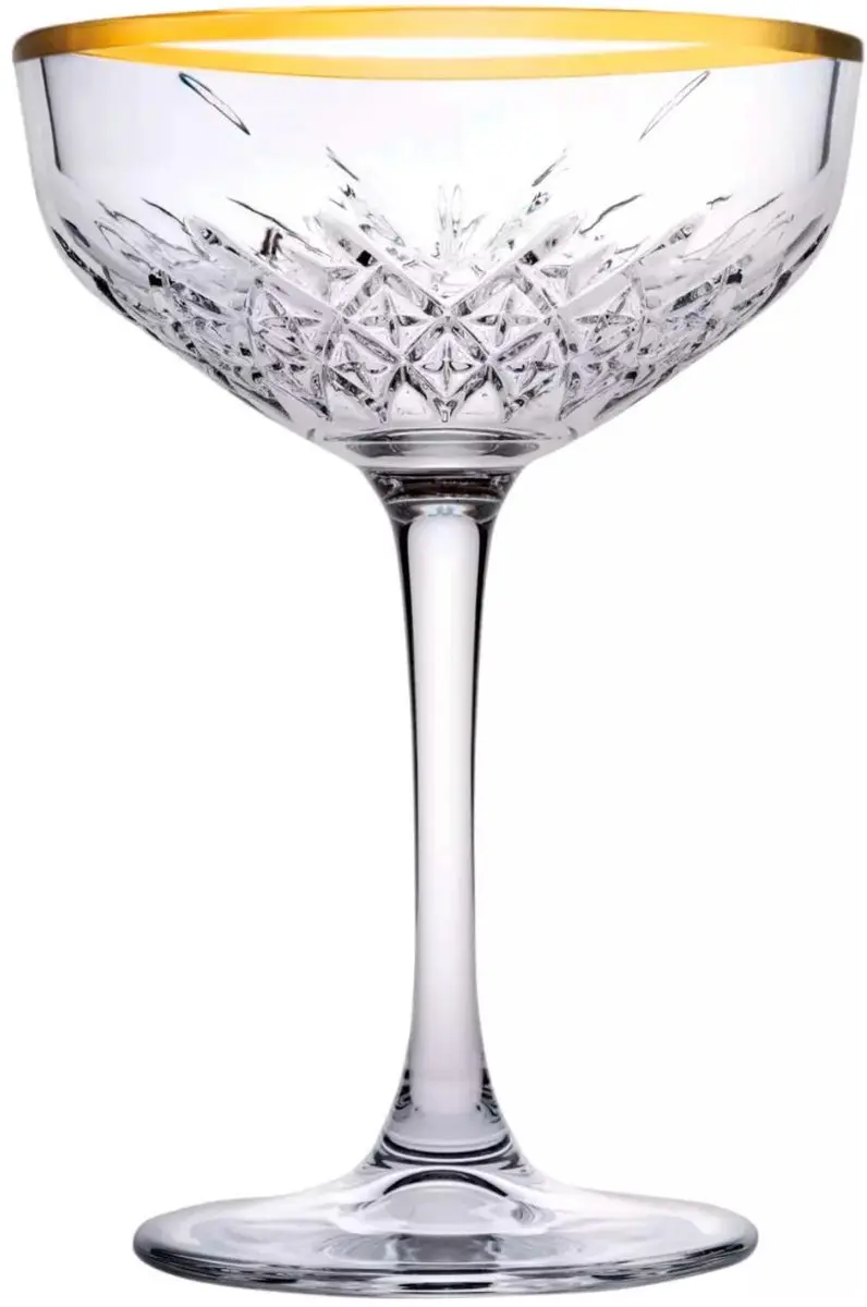 Pasabahce Timeless Champagneglazen - Goud - 8x 250ml