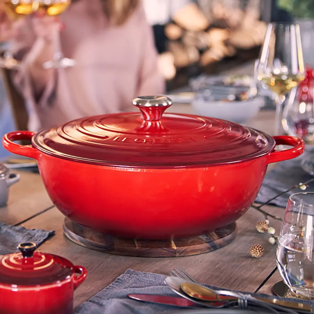 Le Creuset Signature Marmite Kersenrood 26cm - 4,1L - 3 Stuks