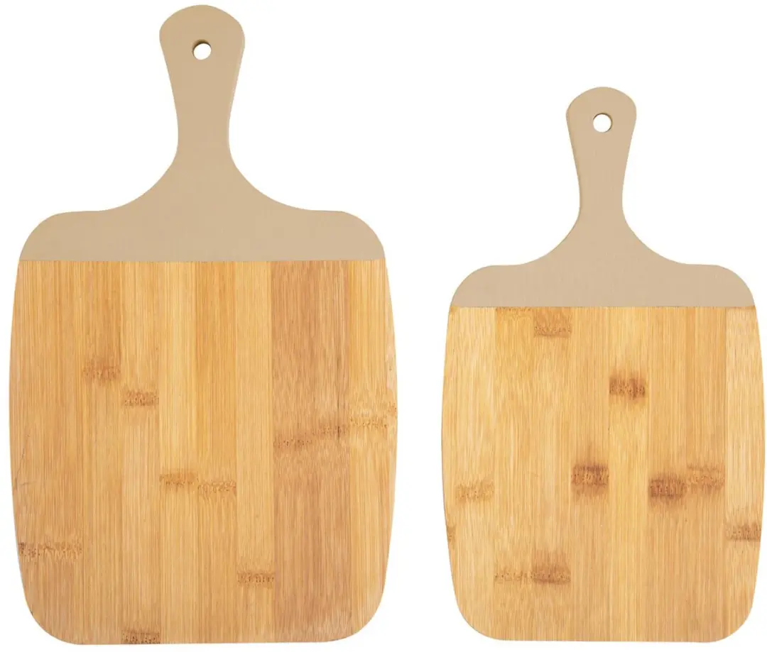 Present Time Gourmet Snijplankset 2 Stuks - 23x38cm - Bruin