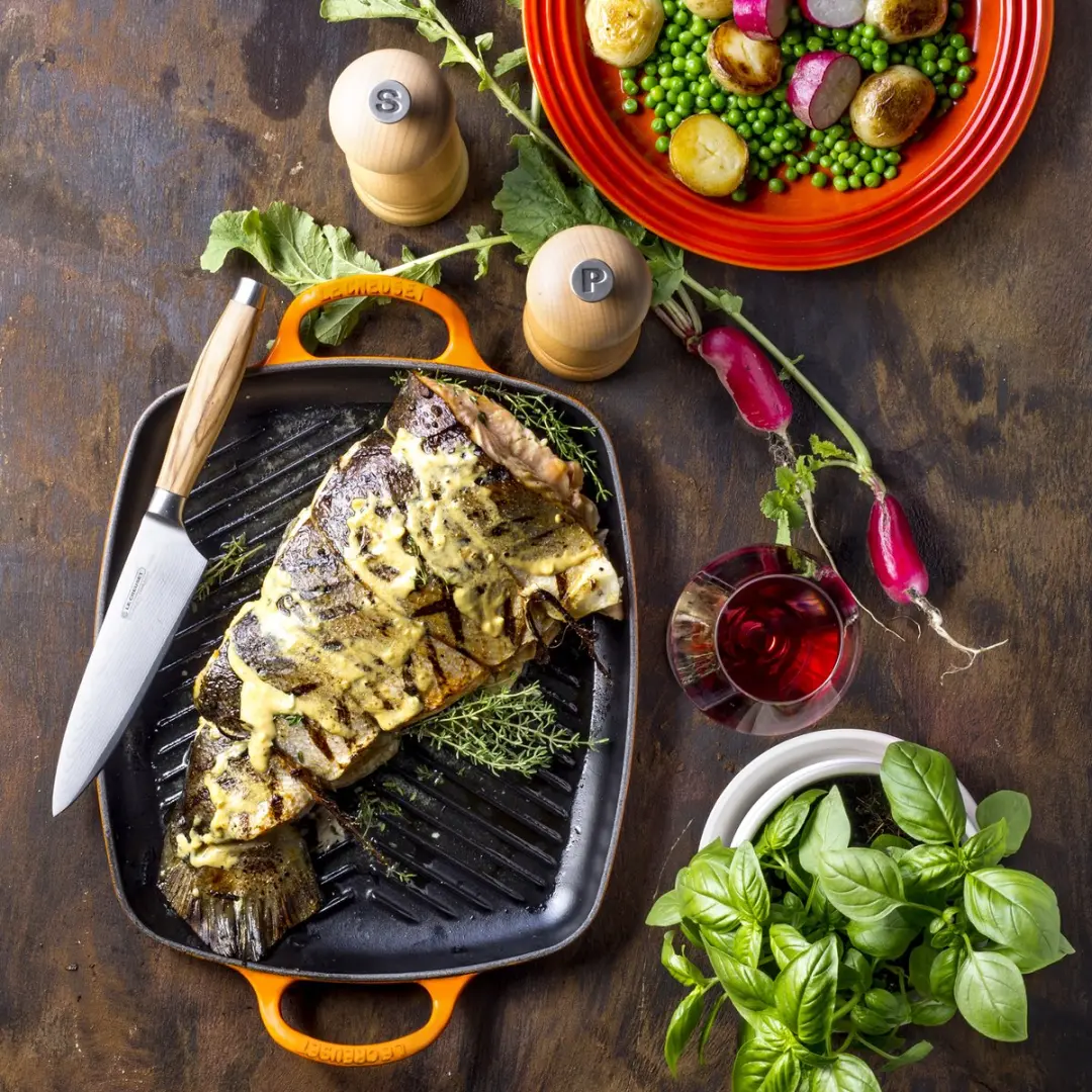 Le Creuset Signature Rechthoekige Grillplaat 27x30cm - Mat Zwart