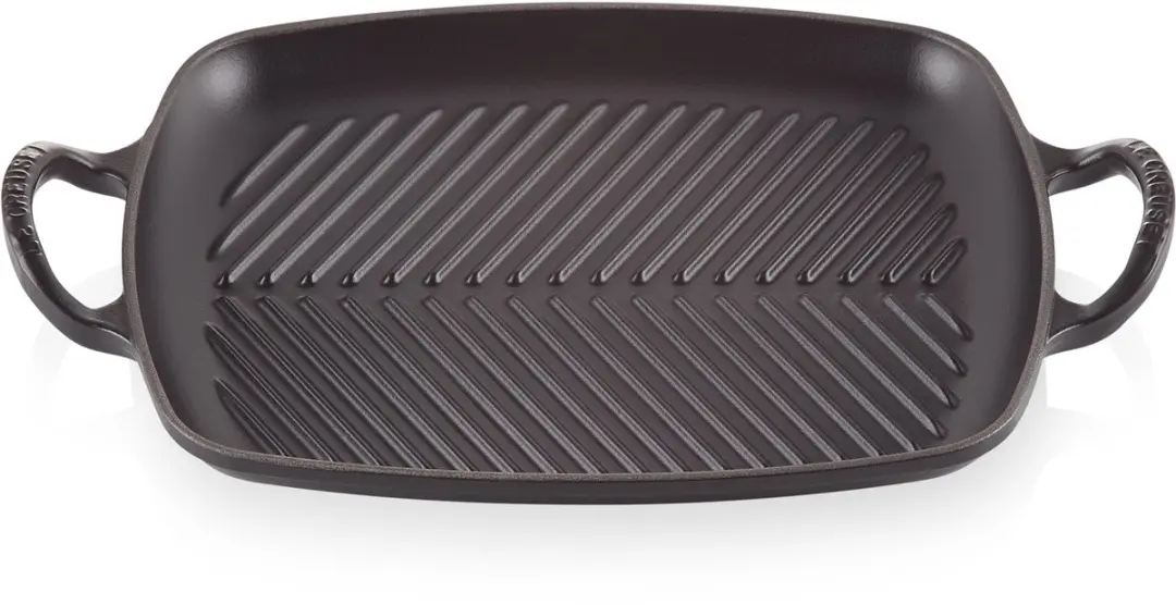 Le Creuset Signature Rechthoekige Grillplaat 27x30cm - Mat Zwart