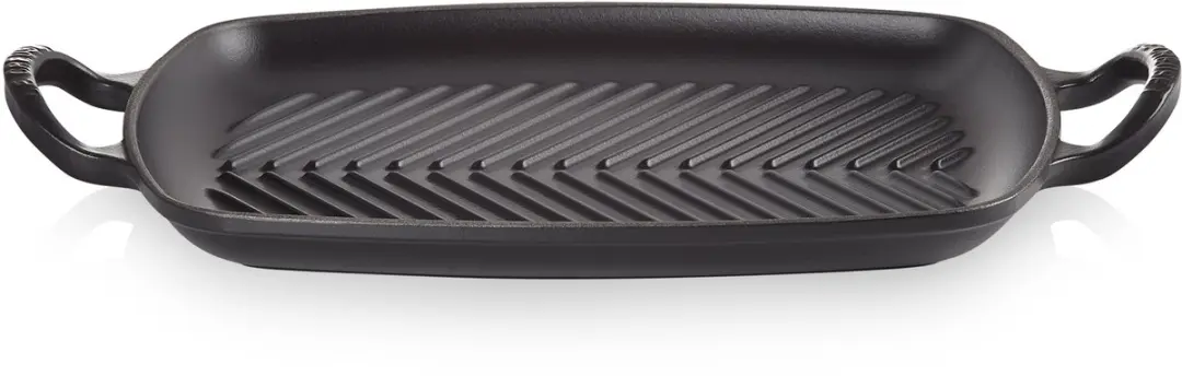 Le Creuset Signature Rechthoekige Grillplaat 27x30cm - Mat Zwart