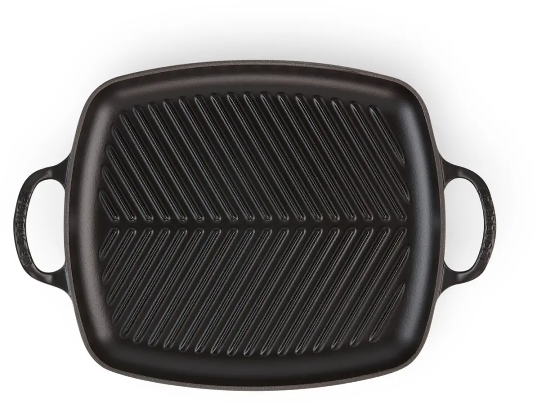Le Creuset Signature Rechthoekige Grillplaat 27x30cm - Mat Zwart