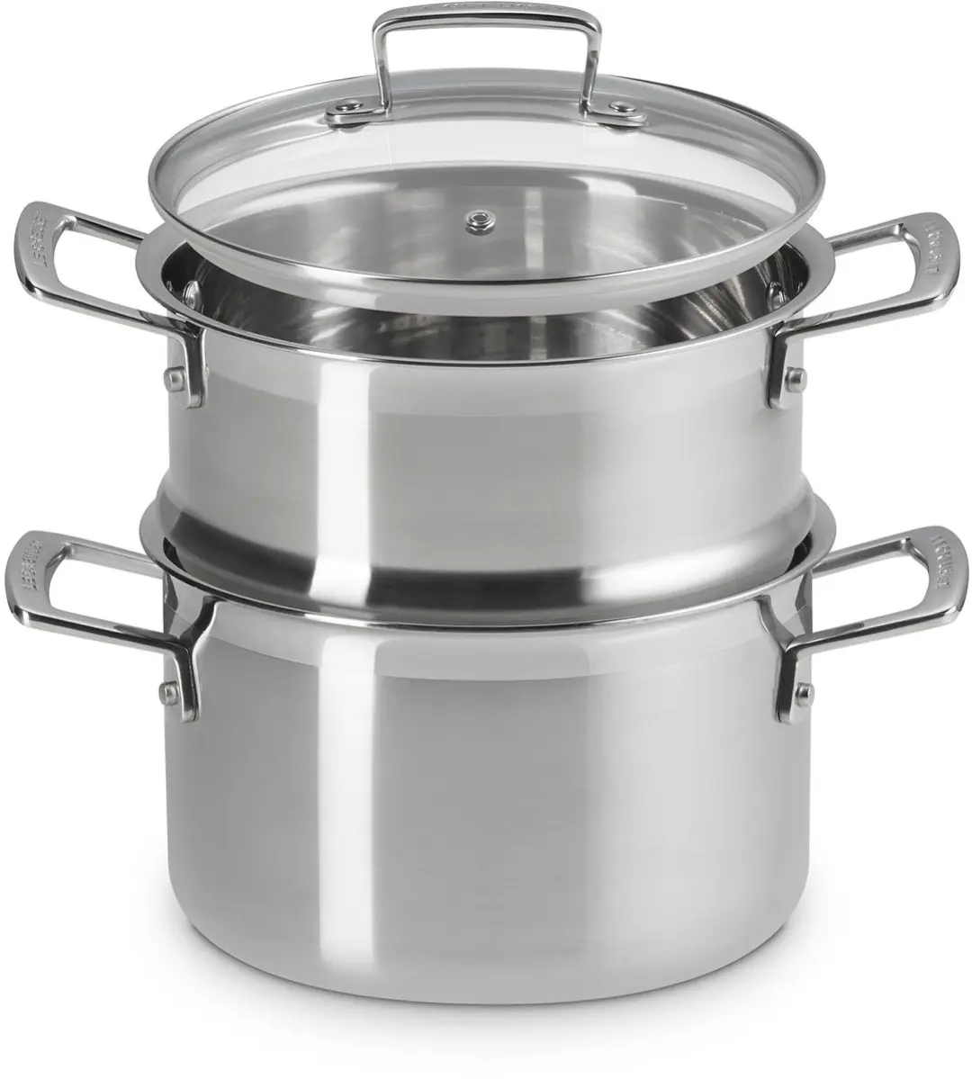 Le Creuset RVS Kookpan 20cm - 4,0L - Glazen deksel