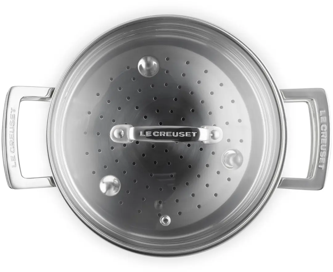 Le Creuset RVS Kookpan 20cm - 4,0L - Glazen deksel