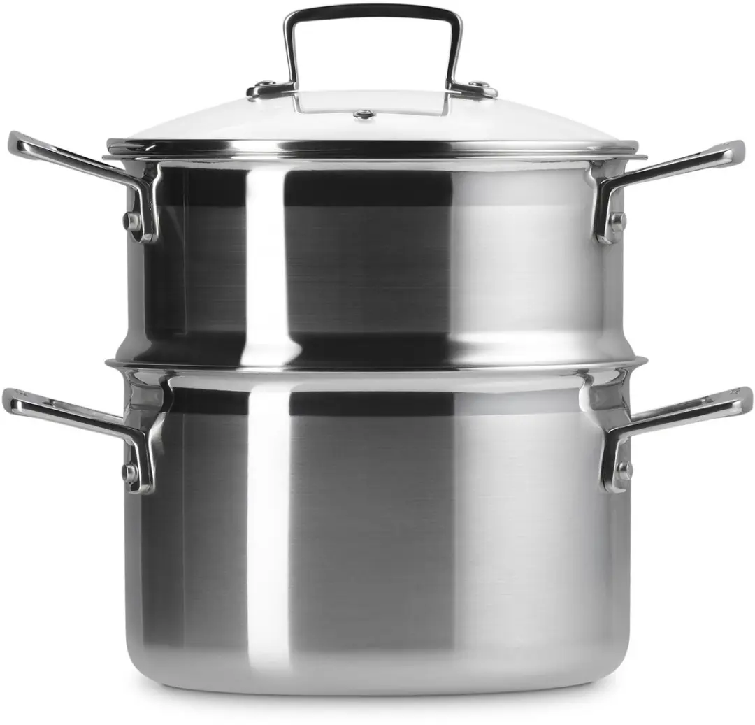 Le Creuset RVS Kookpan 20cm - 4,0L - Glazen deksel
