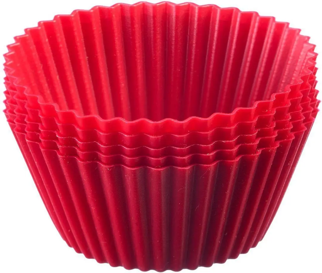 Westmark Siliconen Muffinvormen Rood - 6 Stuks ø7cm