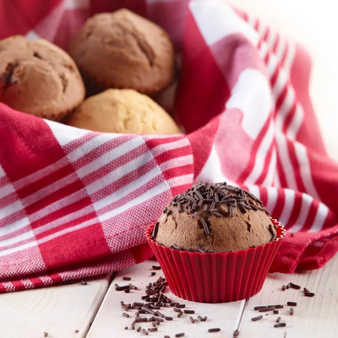 Westmark Siliconen Muffinvormen Rood - 6 Stuks ø7cm