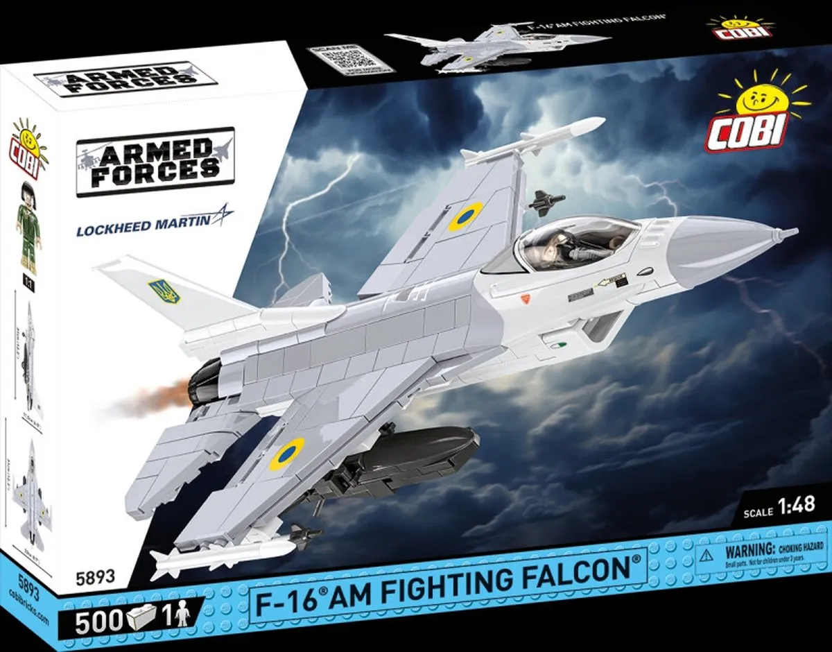Cobi F-16C Vechtende Valk Bouwset 500 Stuks - Meerkleurig