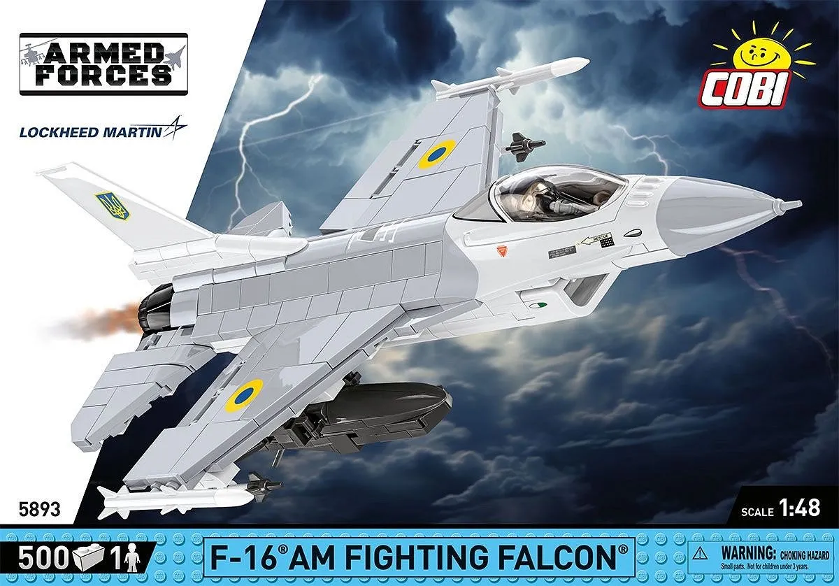 Cobi F-16C Vechtende Valk Bouwset 500 Stuks - Meerkleurig
