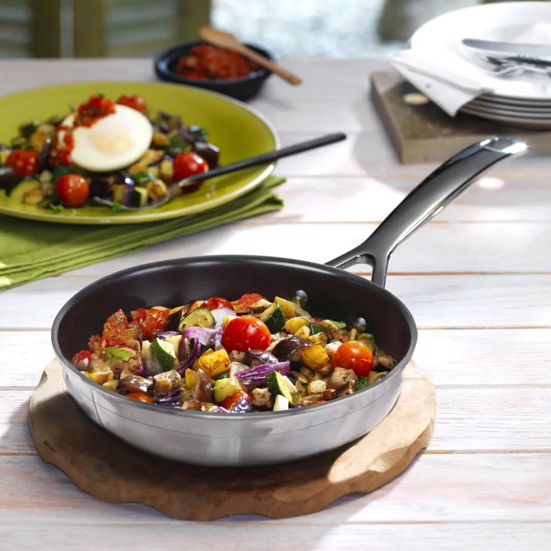 Le Creuset RVS Koekenpan 24cm