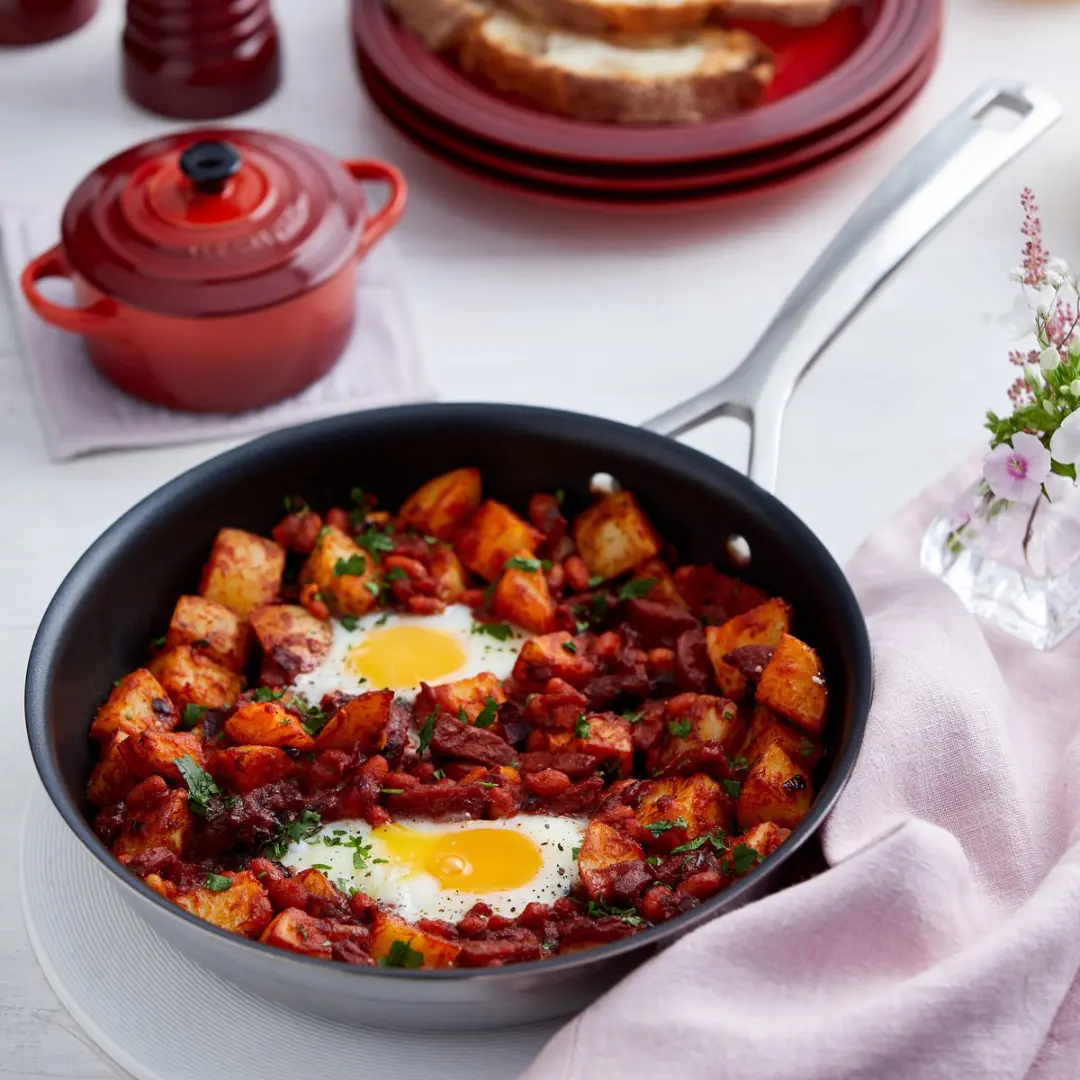 Le Creuset RVS Koekenpan 24cm