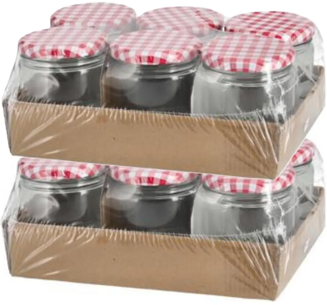 Excellent Houseware Jampot 100ml - 12 Stuks - Transparant