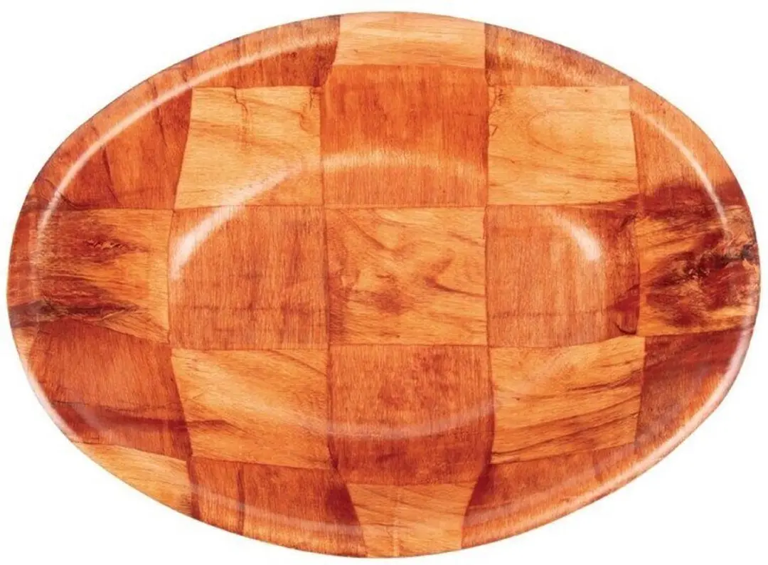 Olympia Ovale Houten Kom L092 - Bruin