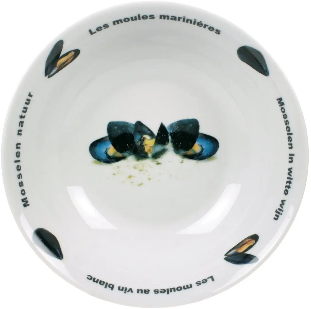 Cookinglife Mosselset 24cm - Inductiepan met borden & bestek - 2 Personen - Zwart