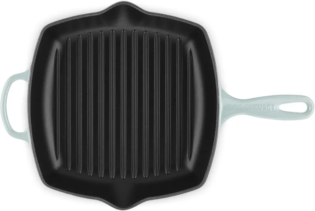 Le Creuset Signature Vierkante Grillpan 26cm - Sea Salt