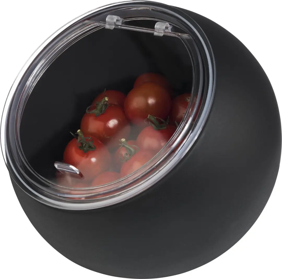 APS Moon Serveerschaal 85083 - 2-delig - 0,8L - Ø19cm - Zwart