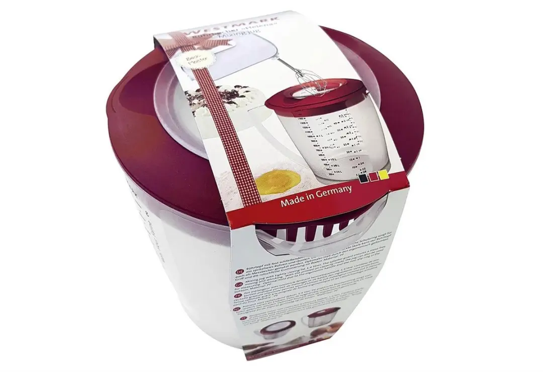 Westmark Helena Beslagkom 1,4L - Rood/Duurzichtig