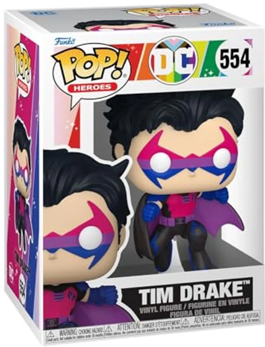 Funko Pop Heroes Tim Drake Pride Editie DC Comics - Multicolor