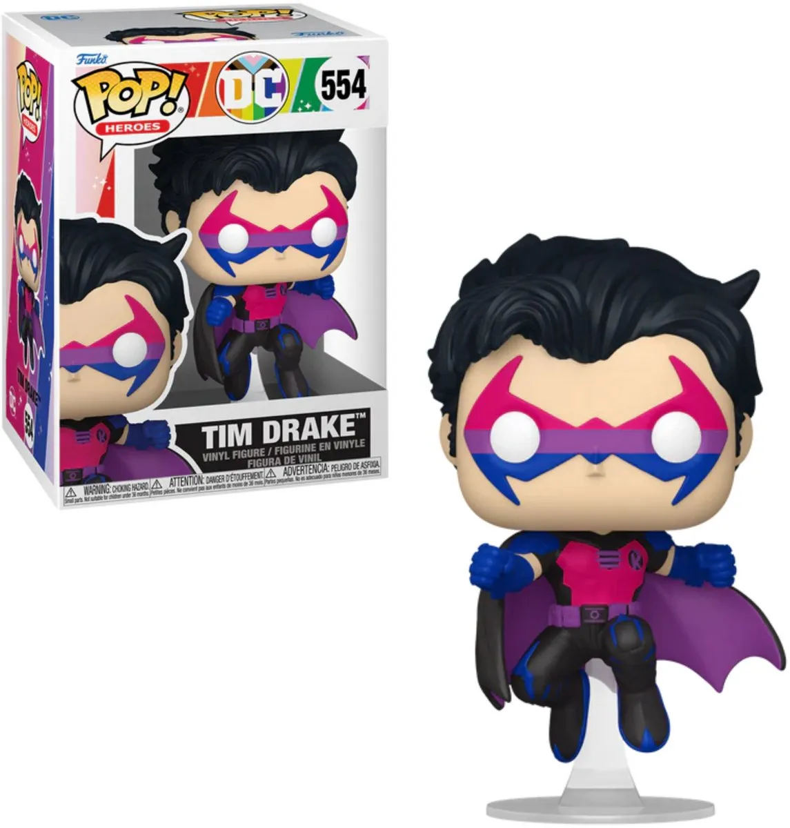 Funko Pop Heroes Tim Drake Pride Editie DC Comics