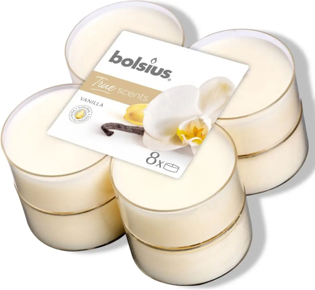 Bolsius Maxlicht Geur 8 Stuks - Vanille