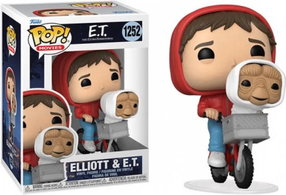 Funko Pop Movies E.T. Elliott & E.T. #1252 - Multi