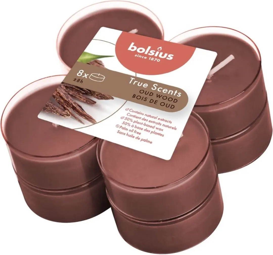 Bolsius Geurtheelichten True Scents Oud Wood