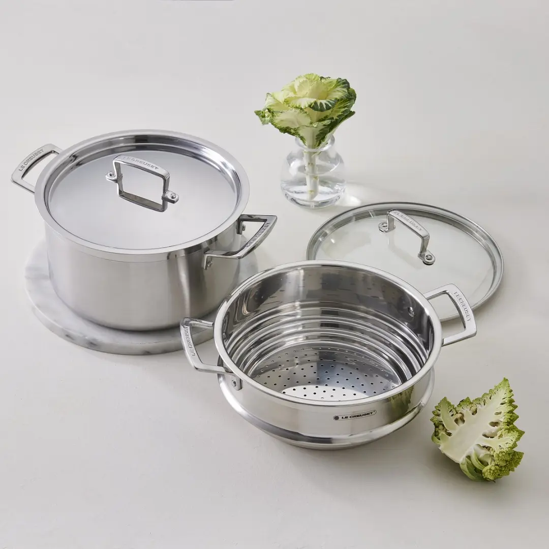 Le Creuset RVS Kookpan Ø24cm - 6,0L