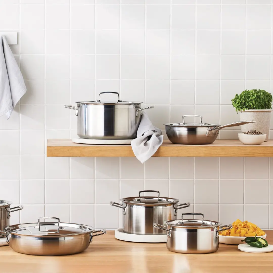 Le Creuset RVS Kookpan Ø 18cm - 2,3L