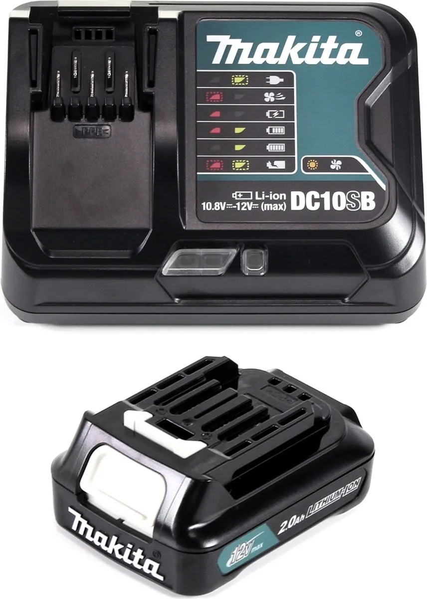Makita Power Source Kit 12V BL1021B - 2,0Ah Accu + DC10SB Oplader