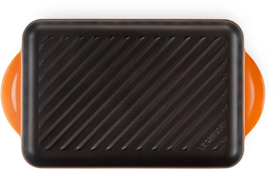 Le Creuset Tradition Grillplaat 32cm - Oranjerood - afbeelding 6 van 6